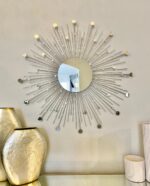 Glam Starburst Mirror, Rhinestones Accent Mirrors, 30 Inch - Image 2