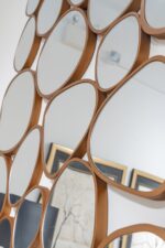 Large Rectangular Decorative Wall Mirror, Bronze Finish, Handmade - Image 3