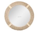 Handmade Nautical Rope Mirror: Coastal Farmhouse Wall Decor