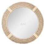 Handmade Nautical Rope Mirror: Coastal Farmhouse Wall Decor