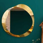 Asymmetrical Wall Mirror, Irregular Tempered Glass, Luxury Home Decor