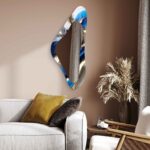 Asymmetrical Mirror, Irregular Mirror, Mirror Wall Decor on Tempered Glass, Entryway Hallway Mirror, Mirror for Bathroom, Luxury Home Decor - Image 7