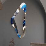 Asymmetrical Mirror, Irregular Mirror, Mirror Wall Decor on Tempered Glass, Entryway Hallway Mirror, Mirror for Bathroom, Luxury Home Decor