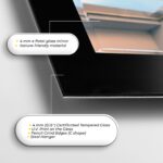 Entryway Hallway Mirror for Bathroom Vanity, Decorative Mirror on Tempered Glass, Living Room Mirror, Luxury Home Decor, Aesthetic Mirror - Image 5