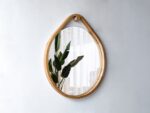 Modern wall mirror - Mirror wall decor - Round mirror - Bathroom mirror - Oak Wood frame mirror - Living room mirror - Large wall mirror - Image 2