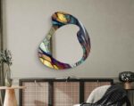 Asymmetrical Mirror, Irregular Mirror, Mirror Wall Decor on Tempered Glass, Entryway Hallway Mirror, Mirror for Bathroom, Luxury Home Decor