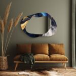 Asymmetrical Mirror, Irregular Mirror, Mirror Wall Decor on Tempered Glass, Entryway Hallway Mirror, Mirror for Bathroom, Luxury Home Decor - Image 3