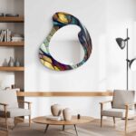 Asymmetrical Mirror, Irregular Mirror, Mirror Wall Decor on Tempered Glass, Entryway Hallway Mirror, Mirror for Bathroom, Luxury Home Decor - Image 6