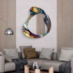 Asymmetrical Mirror, Irregular Mirror, Mirror Wall Decor on Tempered Glass, Entryway Hallway Mirror, Mirror for Bathroom, Luxury Home Decor - Image 4