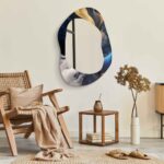 Asymmetrical Mirror, Irregular Mirror, Mirror Wall Decor on Tempered Glass, Entryway Hallway Mirror, Mirror for Bathroom, Luxury Home Decor - Image 6