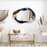 Asymmetrical Mirror, Irregular Mirror, Mirror Wall Decor on Tempered Glass, Entryway Hallway Mirror, Mirror for Bathroom, Luxury Home Decor - Image 5
