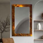 Mirror Wall Decor, Mirror for Bathroom, Entryway Hallway Mirror, Luxury Home Decor, Living Room Mirror, Decorative Mirror on Tempered Glass