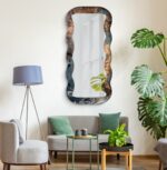 Asymmetrical Mirror, Irregular Mirror, Mirror Wall Decor on Tempered Glass, Entryway Hallway Mirror, Mirror for Bathroom, Luxury Home Decor - Image 5