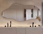 Asymmetrical Frameless Full Body Mirror, Irregular Wall Mirror