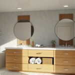 LARGE Hanging Wall Mirror With a Handmade 3D Printed Black Frame - Image 4