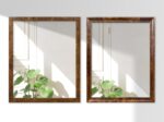 Caramel Burl Mirror Rich Brown Traditional Custom Picture Frame Statement Piece Home Decor Classic Decor Wall Mirror Bathroom Custom Sizes