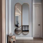 Decorative Contemporary Oval Mirror Set - Wall Hanging Mirror for Living Room Decor - Aesthetic Tall Entryway Mirror - Modern Set of Mirrors - Image 4