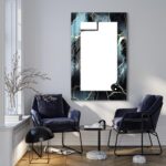 Tempered Glass Round Wall Mirror: Marble Theme Decor - Image 3