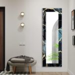 Tempered Glass Round Wall Mirror: Marble Theme Decor - Image 6