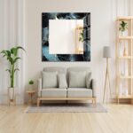 Tempered Glass Round Wall Mirror: Marble Theme Decor - Image 2