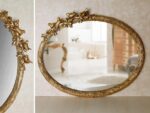 Bird Oval Silver Wall Mirror / Handmade Resin Frame / 21x26 inches - Image 7
