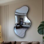 Asymmetrical Wavy Wall Mirror: Abstract Cloud Decor, Chic Home