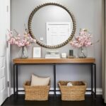 Selene 30x30” Round Mirror by Nova Living – Silver Aluminum Frame, Perfect for adding luxury to Living Room, Entryway, or Vanity.