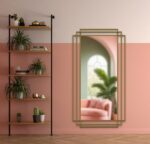 Large Gold Standing Mirror – Modern Wall Mirror - Image 7