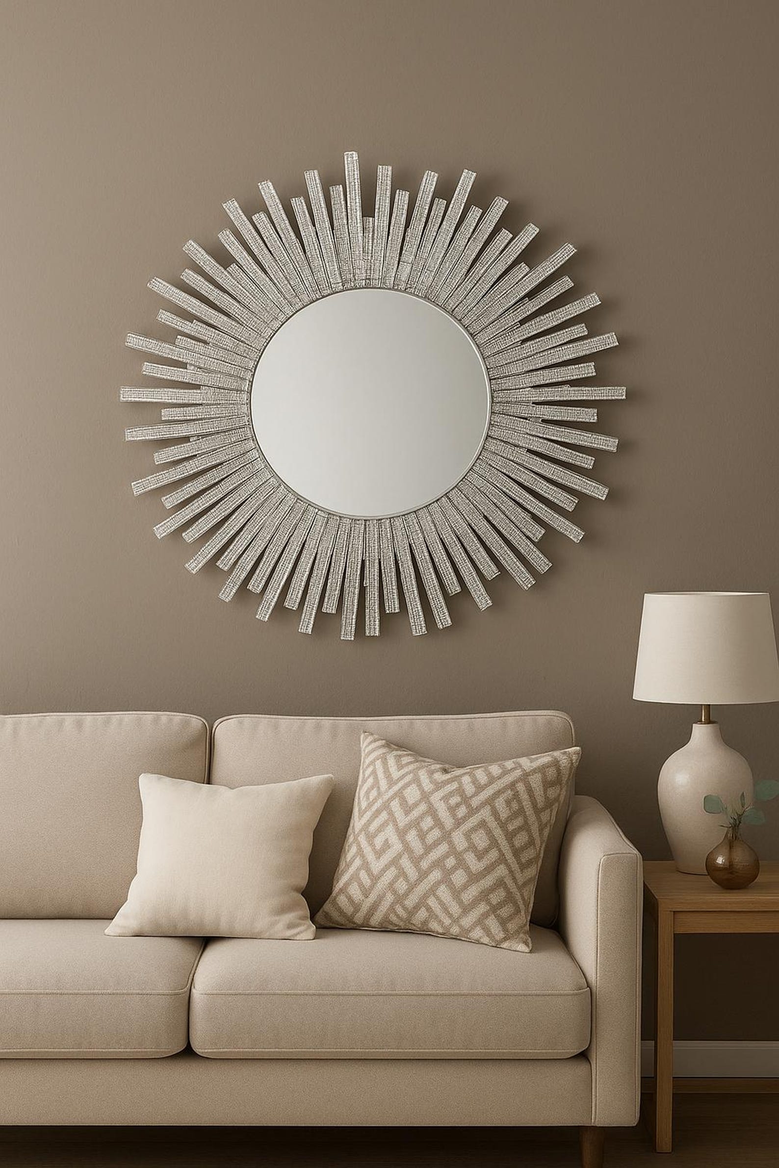 il_1588xN.7241626560_qpc7.jpg Handmade Crystal Burst Wall Mirror – Modern Sunburst Design, Luxury Home Wall Decor - Image 1