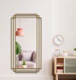 Large Gold Standing Mirror – Modern Wall Mirror - Image 3