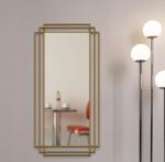 Large Gold Standing Mirror – Modern Wall Mirror - Image 2