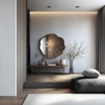 Scalloped Gold Frame Wall Mirror, Luxury Asymmetrical Vanity Mirror, Modern Decorative Bathroom Mirror, Elegant Wavy Edge Mirror for Bedroom - Image 3