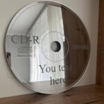 Wall mirror large cd mirror, Handmade Design Mirror, Acrylic mirror decorative 3D wall mirror decor for living room, bedroom mirror, Mirror