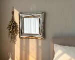 Irregular Metal Wall Mirror – Polished Stainless Steel Mirror for Modern Home Decor