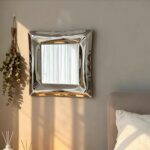 Irregular Metal Wall Mirror – Polished Stainless Steel Mirror for Modern Home Decor
