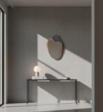Asymmetric Wall Squiggle Mirror: Bronze & Smoked Glass, Modern Floating Decor - Image 6