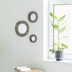 Handmade Ceramic Wall Mirror, Asymmetrical Pottery Mirror Art - Image 3