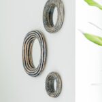 Handmade Ceramic Wall Mirror, Asymmetrical Pottery Mirror Art - Image 5