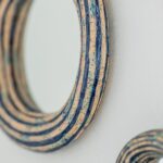 Handmade Ceramic Wall Mirror, Asymmetrical Pottery Mirror Art - Image 6
