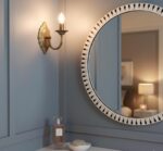 Round Bone Inlay Mirror | Handcrafted Wall Mirror | Bohemian Home Decor - Image 2
