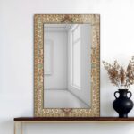 Turkish Pattern Tempered Glass Mirror, Decorative Wall Art