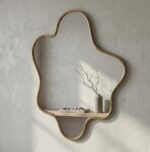 Squiggle Mirror Asymmetrical Wall Mirror – Modern Abstract Home Decor, MDF Frame - Image 6