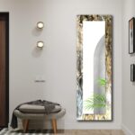 Marble Theme Abstract Tempered Glass Wall Mirror: Modern Living room & Bathroom Home Decor - Image 6