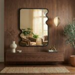 Saros Irregular Wall Mirror - Elegant Asymmetrical Design | Alpken