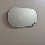 Vintage Art Deco Frameless Bevelled Wall Mirror – Octagoanal Scalloped Mirror