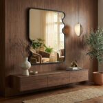 Saros Irregular Wall Mirror - Elegant Asymmetrical Design | Alpken - Image 2