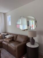 Asymmetrical Frameless Full Body Mirror, Irregular Wall Mirror - Image 4