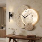 Large, Silent Quartz Minimalist Wall Clock for Living Room and Bedroom - Modern and Elegant Wall Decoration