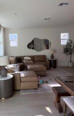Asymmetrical Frameless Full Body Mirror, Irregular Wall Mirror - Image 3