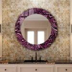 Art Deco Full Length Mirror, Antique Style Large Wall Mirror, Vintage Decorative Body Mirror for Bedroom, Elegant Statement Home Decor